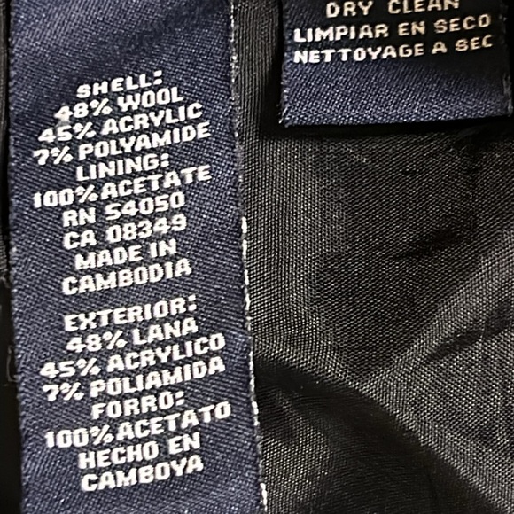 jacket,wool blend,zip, fitted,tweed, preppy clueless,academia,career,great cond - Picture 9 of 15